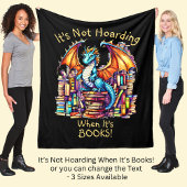 Voeg naamtekst toe, draak hamstert niet als het bo fleece deken