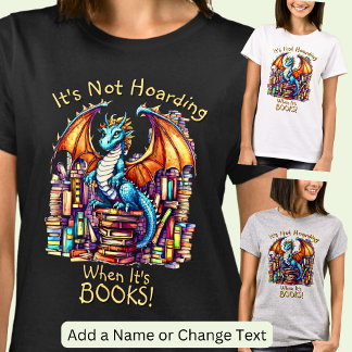 Voeg naamtekst toe, draak hamstert niet als het bo t-shirt