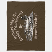 Voeg naamtekst toe - Gemakkelijk verstoord door st Fleece Deken (Voorkant)