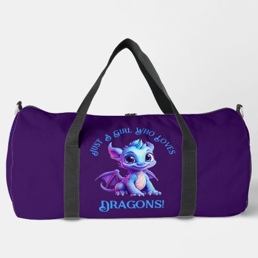 Voeg naamtekst toe - gewoon een meisje dat van dra plunjezak (Voorkant)