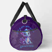 Voeg naamtekst toe - gewoon een meisje dat van dra plunjezak (Rechts)