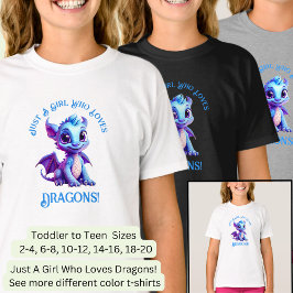 Voeg naamtekst toe - gewoon een meisje dat van dra t-shirt