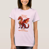 Voeg naamtekst toe, ik geloof dat Dragons goede my T-shirt (Voorkant)