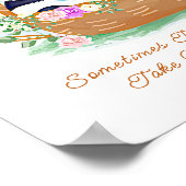 Voeg naamtekst toe, mandje babydierentuin poster (Hoek)