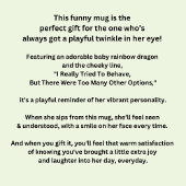 Voeg naamtekst toe, probeerde zich te gedragen, ma koffiemok