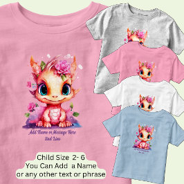 Voeg naamtekst toe, Sinaasappel Pink Mauve Baby Dr Kinder Shirts