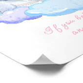 Voeg naamtekst toe, Vliegende olifant en Bluebird  Poster (Hoek)