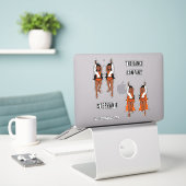 Voeg namen Majorette / Dancer Stickers Sinaasappel (Laptop op bureau)