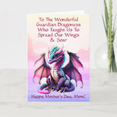 Voeg namen toe, aan de prachtige Dragoness uit de  Kaart (Voorkant)