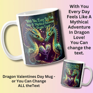 Voeg Namen toe, bij jou voelt elke dag als mythisc Koffiemok