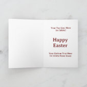 Voeg namen toe, Chocolade Eieren Stoomtrein Pasen Kaart (Binnen)