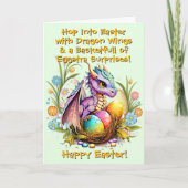 Voeg namen toe, Eggstra Dragon Wings, Pasen Kaart (Voorkant)