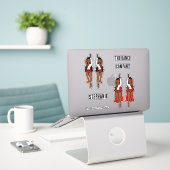 Voeg namen toe Majorette / Dancer Stickers Red Spa (Laptop op bureau)