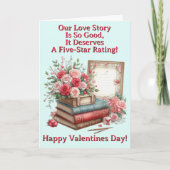 Voeg namen toe, ons liefdesverhaal zo goed - Valen Kaart (Voorkant)