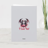 Voeg namen toe, onze liefde als draken onder de ma kaart (Achterkant)