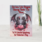 Voeg namen toe, onze liefde als draken onder de ma kaart (Voorkant)