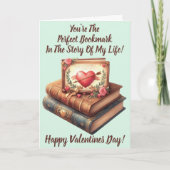 Voeg namen toe, Perfect Bladwijzer Green Valentijn Kaart (Voorkant)