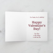 Voeg namen toe, rode/bruine stoomtreinmotor Valent Kaart (Binnen)