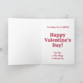 Voeg namen toe, Steam Train Engine Valentijnsdag K Kaart (Binnen)