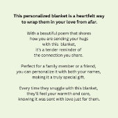 Voeg Namen toe, verander om het even welke tekst w Fleece Deken