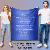 Voeg Namen toe, verander om het even welke tekst w Fleece Deken