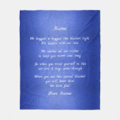 Voeg Namen toe, verander om het even welke tekst w Fleece Deken (Voorkant)