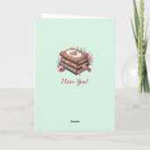 Voeg namen toe, zijn de Rozen rode, groene Valenti Kaart (Achterkant)