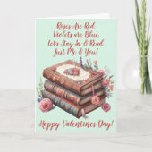 Voeg namen toe, zijn de Rozen rode, groene Valenti Kaart (Voorkant)