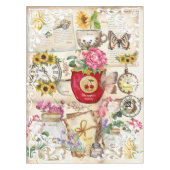 Voeg namen van familieleden toe aan illustraties tafelkleed (Voorkant)