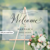 Voeg om het even welke gebeurtenis, chique welkom  acryl bord