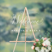 Voeg om het even welke gebeurtenis, Elegant welkom Acryl Bord