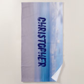 Voeg om het even welke Naam aan deze Achtergrondha Strandlaken (Voorkant)