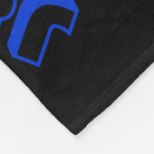 Voeg om het even welke Naam of Word toe | Blauw en Fleece Deken (Hoek)
