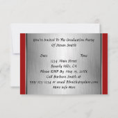 Voeg om het even welke Uitnodigingen van de Partij (Achterkant)