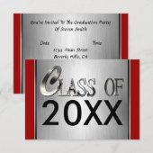 Voeg om het even welke Uitnodigingen van de Partij (Voorkant / Achterkant)