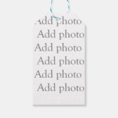 Voeg onze eigen foto cadeau label cadeaulabel (Voorkant)