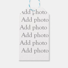 Voeg onze eigen foto cadeau label cadeaulabel