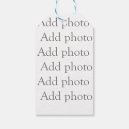 Voeg onze eigen foto cadeau label cadeaulabel