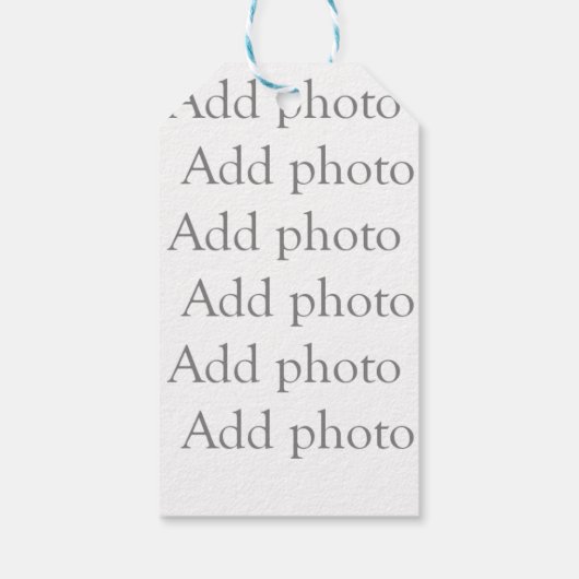 Voeg onze eigen foto cadeau label cadeaulabel (Achterkant)