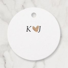 Voeg paar naam brief bruiloft gouden hart glitter bedankjes labels