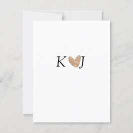 Voeg paar naam brief bruiloft gouden hart glitter briefkaart