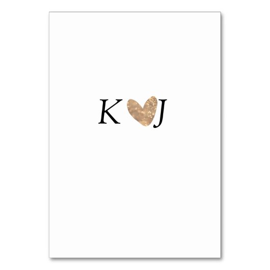 Voeg paar naam brief bruiloft gouden hart glitter kaart (Voorkant)
