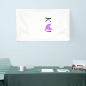 Voeg paar naam brief bruiloft roze hart glitter spandoek (Beurs)