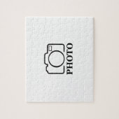 Voeg Persoonlijke Foto Huwelijk Modern Mooie Elega Legpuzzel (Verticaal)