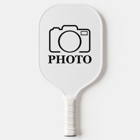 Voeg Persoonlijke Foto Toe Trouw Moderne Cute Eleg Pickleball Paddle (Voorkant)