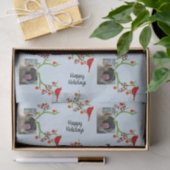 Voeg Pet-foto "Beweging over Rudolph" Funny Kerstm Tissuepapier (Geschenk)