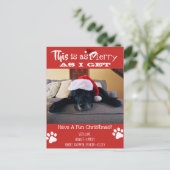 Voeg Pet Foto toe "Dit is even mooi als ik krijg"  Briefkaart (Staand voorkant)