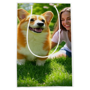 Voeg Pet Photo Personalize toe en pas aan Medium Cadeauzakje