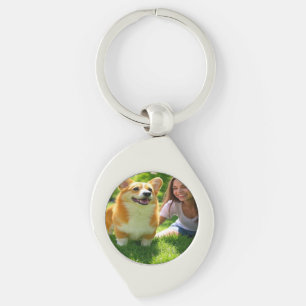 Voeg Pet Photo Personalize toe en pas aan Sleutelhanger