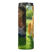 Voeg Pet Photo Personalize toe en pas aan Thermosbeker (Achterkant)